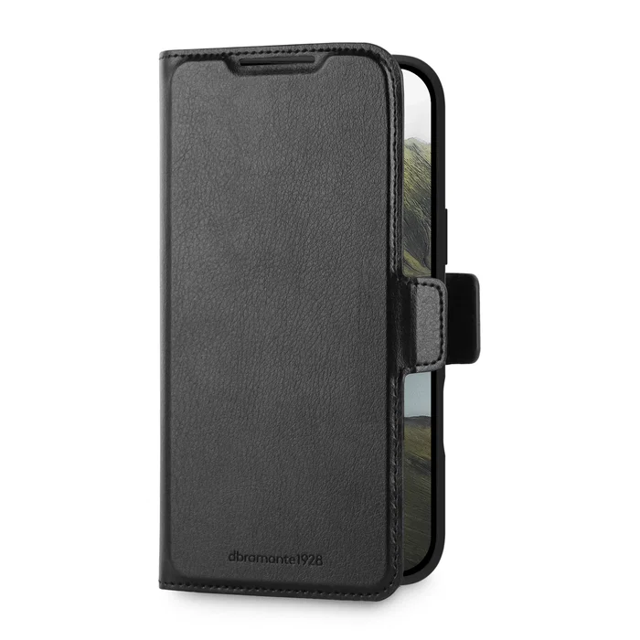Dbramante1928 Oslo Pro Funda con Tapa para Teléfono Móvil Compatibilidad con MagSafe Plástico Negro para Apple iPhone 17 Pro Max