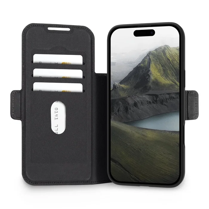 Dbramante1928 Oslo Pro Funda con Tapa para Teléfono Móvil Compatibilidad con MagSafe Plástico Negro para Apple iPhone 17 Pro Max