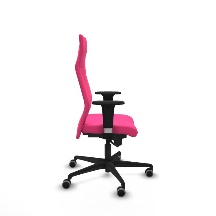 PIQUERAS Y CRESPO Sillón Albacete Rosa con Mecanismo Sincro y Brazos 1D PIQUERAS Y CRESPO Sillón Albacete Rosa con Mecanismo Sincro y Brazos 1D