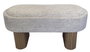 DKD Home Decor Descalzadora de Chenilla y Madera con Tapa