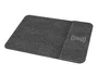 Q-connect Alfombrilla para Ratón con Cargador Inalámbrico, Gris, 300x220 mm