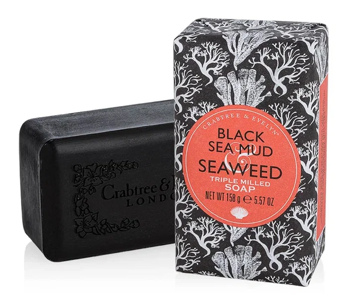 Crabtree & Evelyn Black Sea Mud and Seaweed Barra de jabón perfumada 158 g Crabtree & Evelyn Black Sea Mud and Seaweed Barra de jabón perfumada 158 g