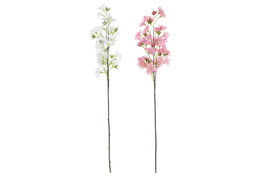 DKD Home Decor Flor Rosa Blanco 20 x 90 x 20 cm (24 Unidades)