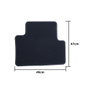 OCC Design Alfombrillas a Medida FORD KUGA 2008-2011 - Juego de 5 Piezas Ribete Azul, Referencia OCCFD0027BL