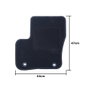 OCC Design Alfombrillas a Medida FORD KUGA 2008-2011 - Juego de 5 Piezas Ribete Azul, Referencia OCCFD0027BL