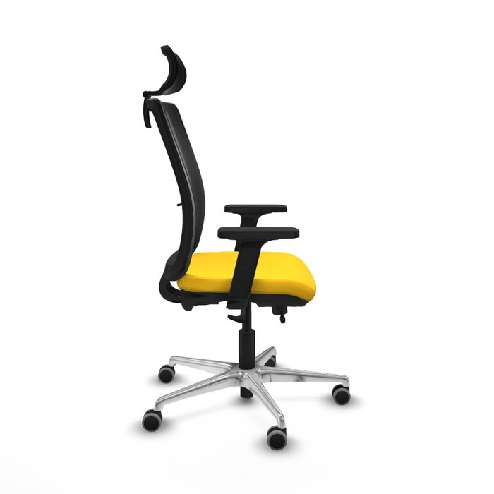 PIQUERAS Y CRESPO Silla de oficina Haches con mecanismo Sincro/Traslack Amarillo y Negro PIQUERAS Y CRESPO Silla de oficina Haches con mecanismo Sincro/Traslack Amarillo y Negro