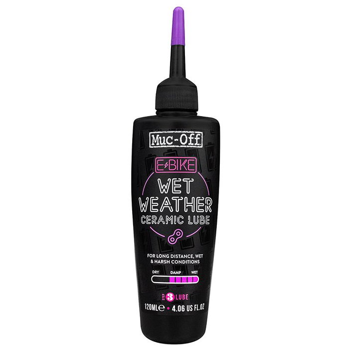 Muc-Off Lubricante de Cadena eBike Cerámico con Nitruro de Boro, 120ml - Baja Fricción para Condiciones Húmedas y Duras Muc-Off Lubricante de Cadena eBike Cerámico con Nitruro de Boro, 120ml - Baja Fricción para Condiciones Húmedas y Duras