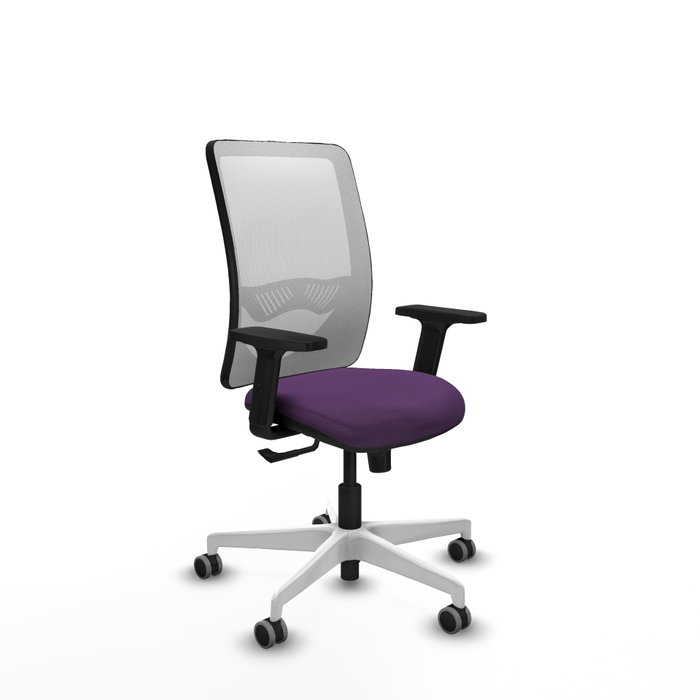 PIQUERAS Y CRESPO Silla de oficina Zulema con mecanismo Sincro, Morado y Blanco PIQUERAS Y CRESPO Silla de oficina Zulema con mecanismo Sincro, Morado y Blanco