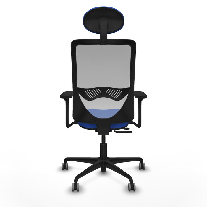 PIQUERAS Y CRESPO Silla de oficina Zulema Azul/Gris con Mecanismo Sincro/Traslack