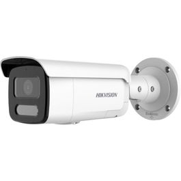 Hikvision Cámara IP Bullet 8MP 4K ColorVu Smart Hybrid Light 2.8mm WDR IP67 12V/PoE Audio Alarma 60m
