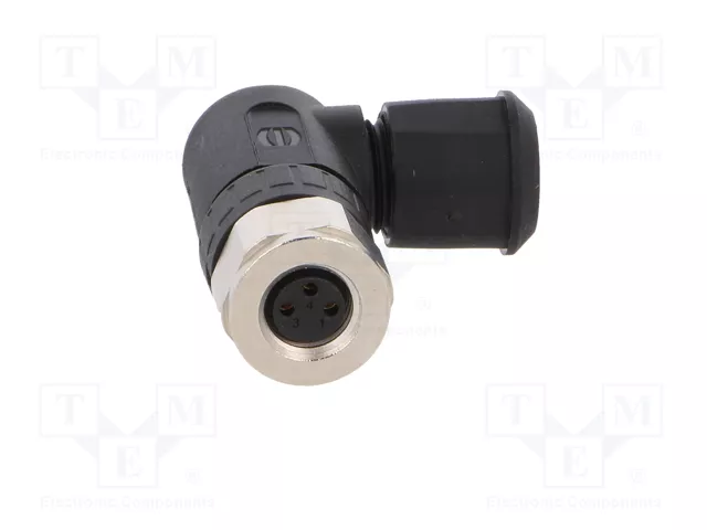 HARTING Conector M8 Hembra 3 Pines 90° IP67