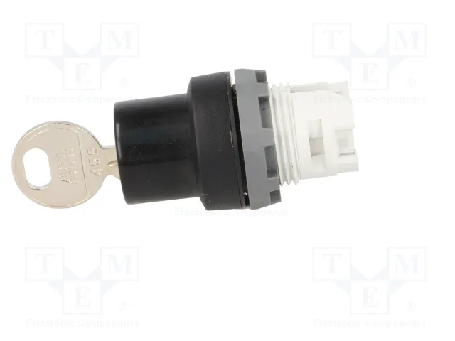 ABB Interruptor rotativo con llave 22mm Negro