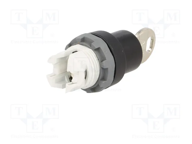 ABB Interruptor rotativo con llave 22mm Negro