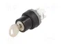 ABB Interruptor rotativo con llave 22mm Negro