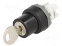 ABB Interruptor rotativo con llave 22mm Negro