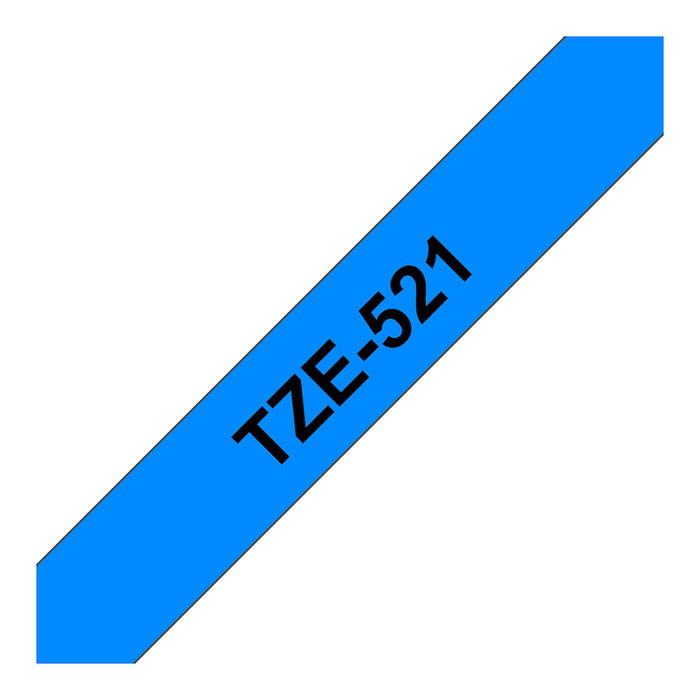 Brother TZe-521 Cinta laminada 9mm x 8m Azul/Negro