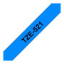 Brother TZe-521 Cinta laminada 9mm x 8m Azul/Negro