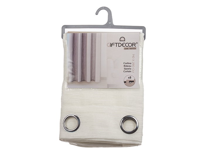 Cortina Multirayas Natural 140x260 cm Poliester Giftdecor (Set de 6)