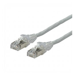 SECOMP DTWYLER Patchkabel Cat.6A (Class EA) S/FTP, CU 7702 flex LSOH, AMP v2, gekreuzt, 2 m, gris