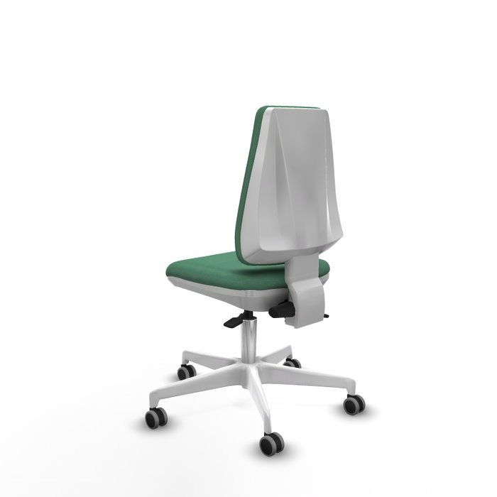 PIQUERAS Y CRESPO Silla de oficina Elche Verde esmeralda sin brazos