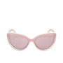 Emilio Pucci Gafas de Sol EP0196 74Y para Mujer Cat-eye - Montura Rosa y Blanco, Cristales Violeta, 56 mm