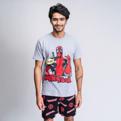 Pijama Deadpool Gris (Adultos) Hombre L Pijama Deadpool Gris (Adultos) Hombre L