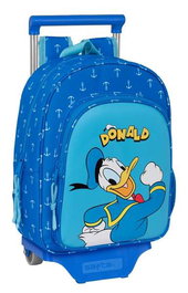 Mochila Escolar con Ruedas Donald Azul 26 x 34 x 11 cm