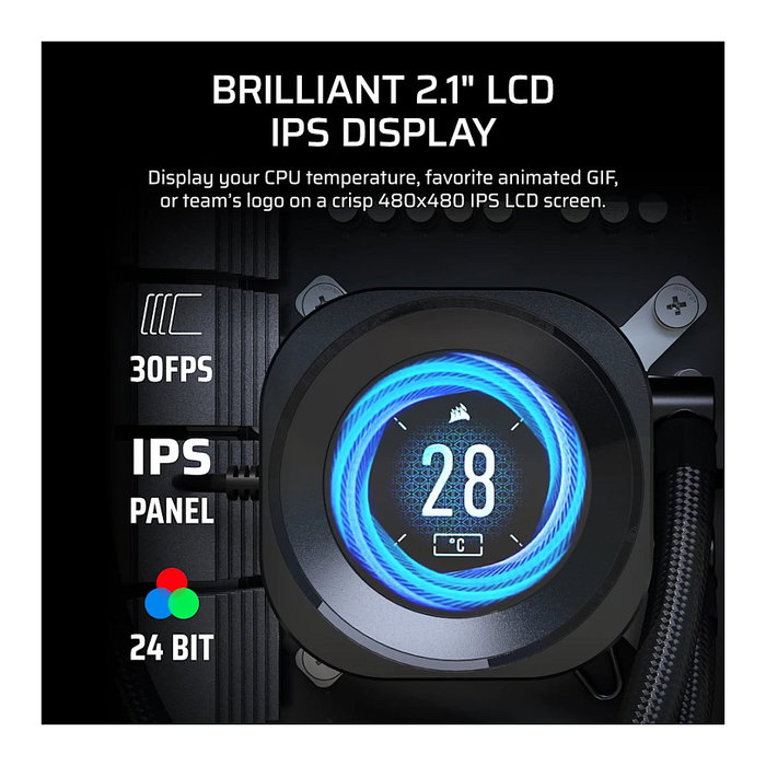 Corsair Nautilus 360 RS LCD Negro