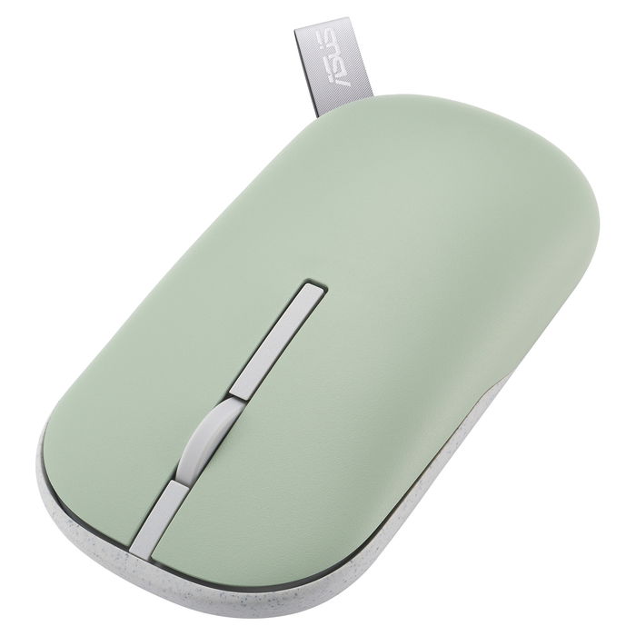 ASUS MD100 Ratón Inalámbrico RF Wireless + Bluetooth Óptico 1600 DPI Beige, Verde