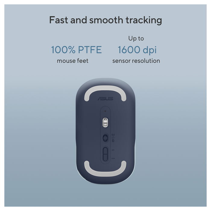 ASUS MD100 Ratón Inalámbrico RF Wireless + Bluetooth Óptico 1600 DPI Beige, Verde