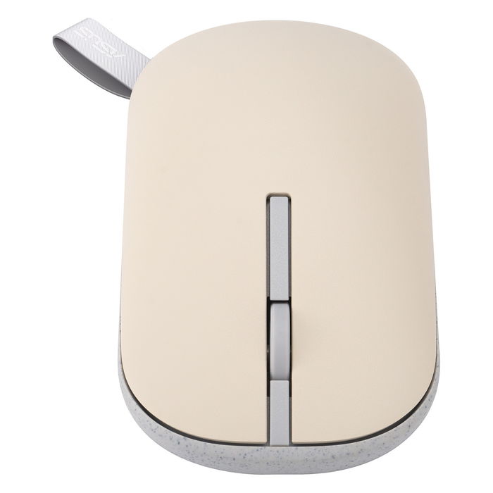 ASUS MD100 Ratón Inalámbrico RF Wireless + Bluetooth Óptico 1600 DPI Beige, Verde