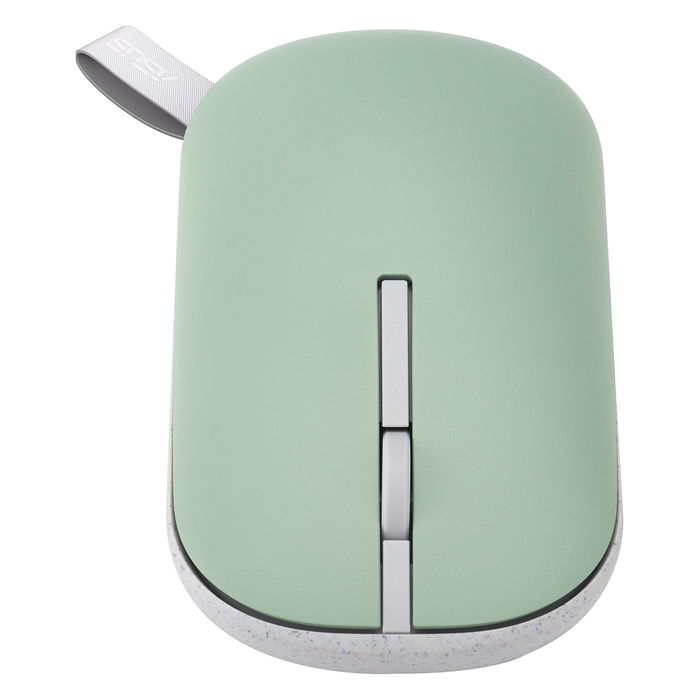 ASUS MD100 Ratón Inalámbrico RF Wireless + Bluetooth Óptico 1600 DPI Beige, Verde