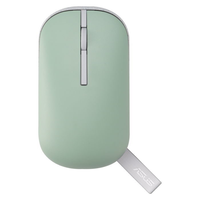 ASUS MD100 Ratón Inalámbrico RF Wireless + Bluetooth Óptico 1600 DPI Beige, Verde