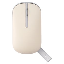 ASUS MD100 Ratón Inalámbrico RF Wireless + Bluetooth Óptico 1600 DPI Beige, Verde