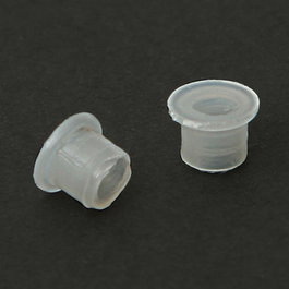 HERRAJES ALK Casquillo protector de plástico blanco para inserción a presión (Pack de 100)