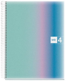 Bloc Miquelrius Aurora Notebook 4 Micro.Tapa Pp A4 120H 70G Horizontal Santorini (Set de 5)