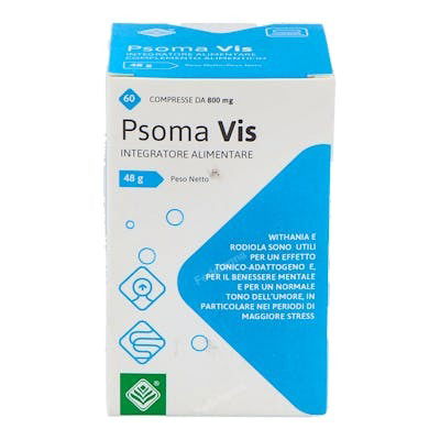GHEOS Psoma Vis 60 Comp. Suplemento Tónico-Adaptógeno con Withania y Rodiola para Apoyo Mental en Periodos de Estrés, con Açaí y Goji