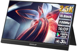 Zeuslap ZP156K Monitor Portátil 15.6" 120Hz 2.5K IPS USB-C FreeSync 300cd/m²