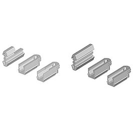 DUVER Conector Ovvo Fijo 1240 12X51 (2 Kits) para Tablero 19Mm, Sistema de Unión Desmontable Oculto sin Herramientas