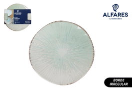 Alfares Pack de 2 platos de postre Mediterraneo de 20cm