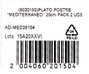 Alfares Pack de 2 platos de postre Mediterraneo de 20cm