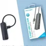 Vention CHPBB Hub USB 2.0 con 3 Puertos USB, 1 Puerto Micro USB PD y 1 Puerto RJ45 Negro