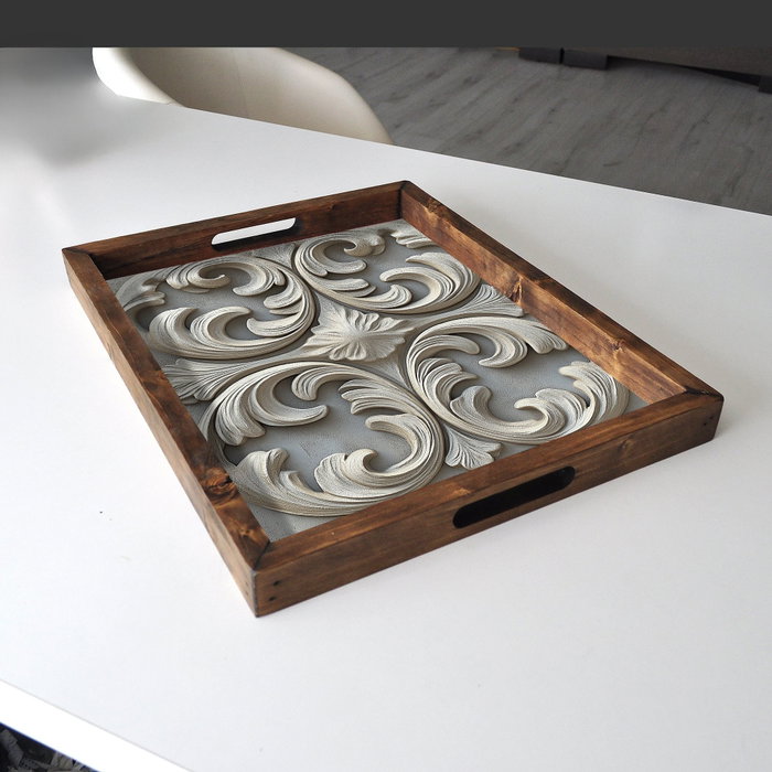Aberto Design REF036 Bandeja Madera Maciza 48x38x4 cm Aberto Design REF036 Bandeja Madera Maciza 48x38x4 cm