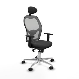 PIQUERAS Y CRESPO Silla de oficina Jorquera Gris con mecanismo Sincro