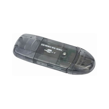 Gembird FD2-SD-1 Mini lector/escritor de tarjetas USB 2.0 Negro