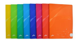 OLEF Libreta A5+ Tapa PP 48h Horizontal 90g con Margen (Set de 6)