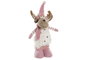 DKD Home Decor Figura RENO Rosa y Blanco