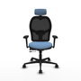 PIQUERAS Y CRESPO Silla de oficina Jorquera con mecanismo Sincro/Traslack Azul cielo