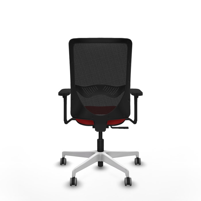 PIQUERAS Y CRESPO Silla de oficina Zulema Rojo/Negro con mecanismo Sincro