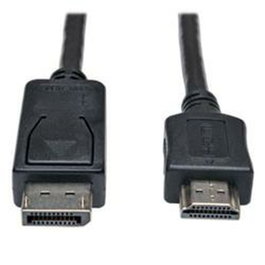 Tripp Lite P582-003 Adaptador de Cable DisplayPort a HDMI Macho/Macho, 0.91m (3 Pies), Conector DisplayPort a HDMI
